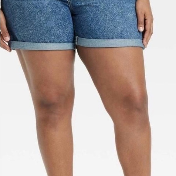 Ava & Viv Pants - Ava & Viv Medium Dark Wash Denim Shorts